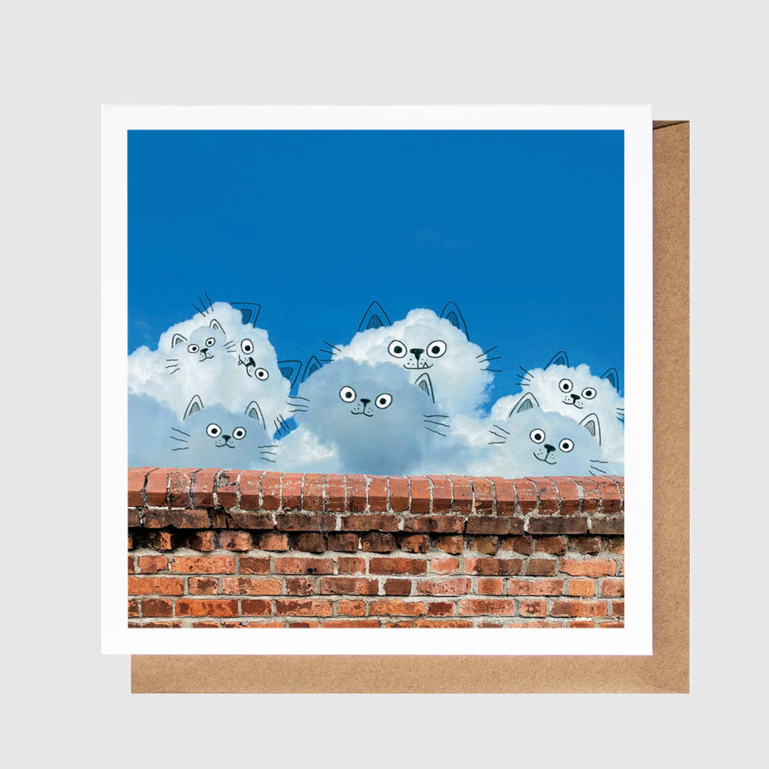 Cat Wall - A Daily Cloud Greeting Card