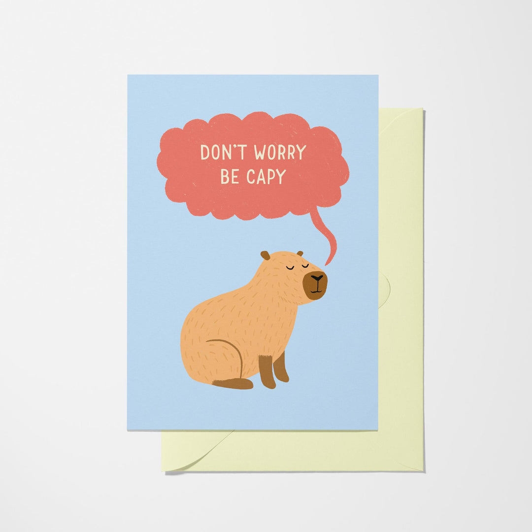 Capybara Greeting Card