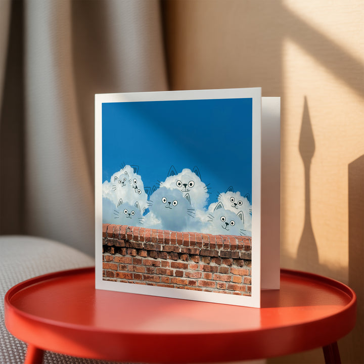 Cat Wall - A Daily Cloud Greeting Card