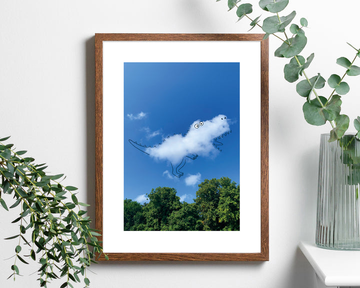Signed “Dino” Unframed Print by A Daily Cloud.
