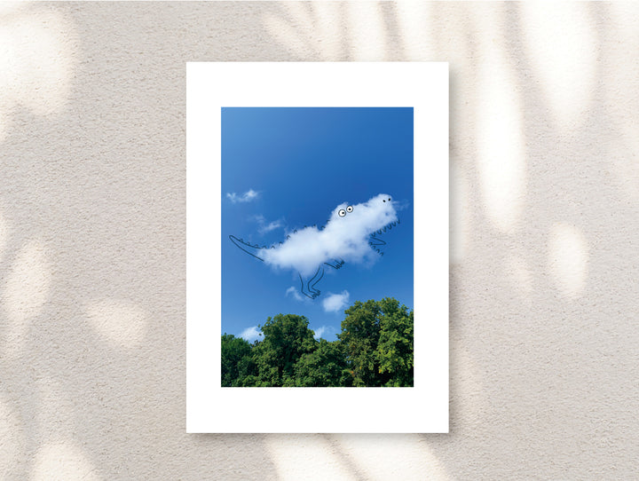 Signed “Dino” Unframed Print by A Daily Cloud.