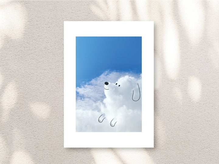 Signed “Dogburst” Unframed Print by A Daily Cloud.