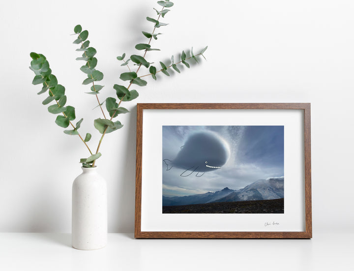 WHALE - Signed Art Print, 40cm x 30cm, Eco-Friendly Paper, Made in Ireland